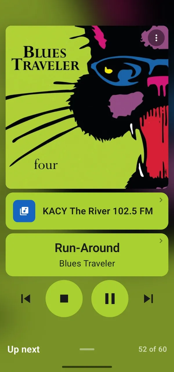 StreamWave Now Playing screen, example 5 of 9