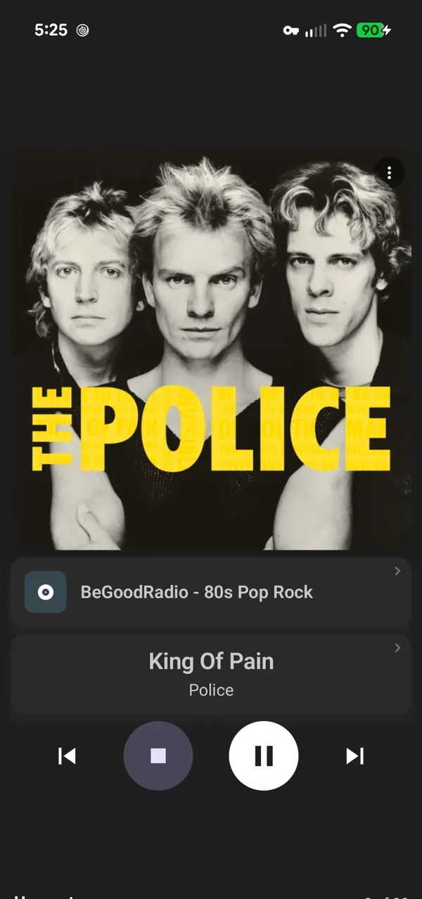 StreamWave Now Playing screen, example 7 of 9