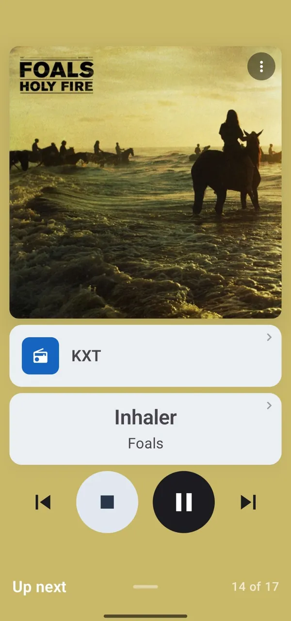 StreamWave Now Playing screen, example 8 of 9